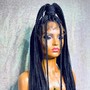 Small Knotless Box Braids