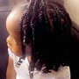 Kid's jumbo knotless Braids 10 and under