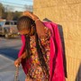 Box Braids and knotless braids