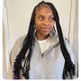 Box Braids and knotless braids