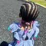 Kid's Cornrows (straight back braids)