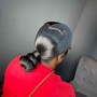 Sleek ponytail