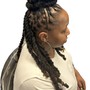 Loc Retwist w/ Pipe Cleaner Curls