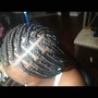 Large Knotless Box Braids