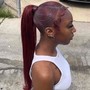 slick back ponytail