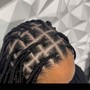 Natural Hair Cornrows (straight backs)