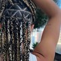 Natural Hair Cornrows (straight backs)