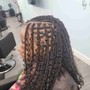 Large boho knotless braids