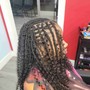 Large boho knotless braids