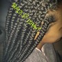 Natural Hair Cornrows (straight backs)