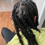 Takedown box braids