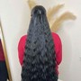 Half up/half down ponytail ($25 Deposit Required)