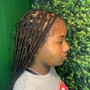 Medium Boho Knotless Braids- Waist Length