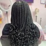 Box Braids midback