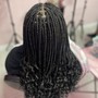 Box Braids midback