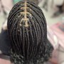 Box Braids midback