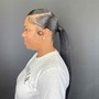 Sleek Ponytail (Relaxed hair) (No shampoo)