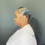 Ponytail (Natural hair) No Shampoo