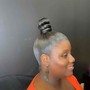 Sleek Ponytail (Relaxed hair) (No shampoo)