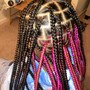 Medium Knotless Braids - Mid Back