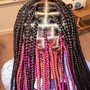 Medium Knotless Braids - Mid Back