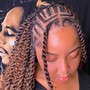 Smedium Knotless Braids