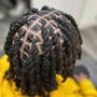 Locs Updo, curls