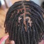 Instant locs full head (short/medium)