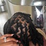 smedium knotless  Braids mid back-butt (boho)