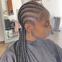 5 Stitch Feed In Braids