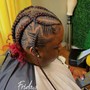 5 to 7 Feed in braids