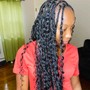 Single faux loc braid