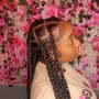 Medium knotless Braids mid back