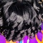 Free style Bantu knots