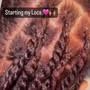 Large Box Braids back length