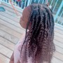 Box braids small. Butt length