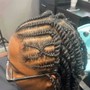 Large Knotless Box Braids