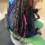 Knotless BoHo Senegalese twist  med/mid back