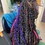 Knotless BoHo Senegalese twist  med/mid back