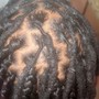 Box braids over locs