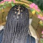 Large box braids (mid-back)