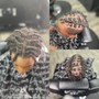 Mens Med Box Braids (plaits) (2 strands)