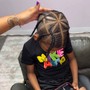 Men’s braids half head