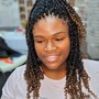 Traditional Box Braids with hair (Medium)