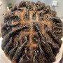 Retwist, Style Med locs med length right past shoulders