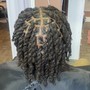 Invisible locs with hair included