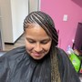 Feed-in Braids w/Design