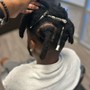 Loc Retwist w/ 2strand twist w/ undercut