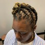 Loc Retwist w/ 2strand twist w/ undercut