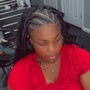 Human hair extensions for braids